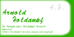 arnold holdampf business card